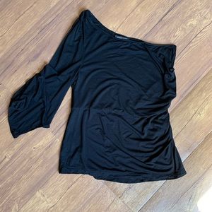 4/$30 BCBGMaxAzria Black Off Shoulder Top